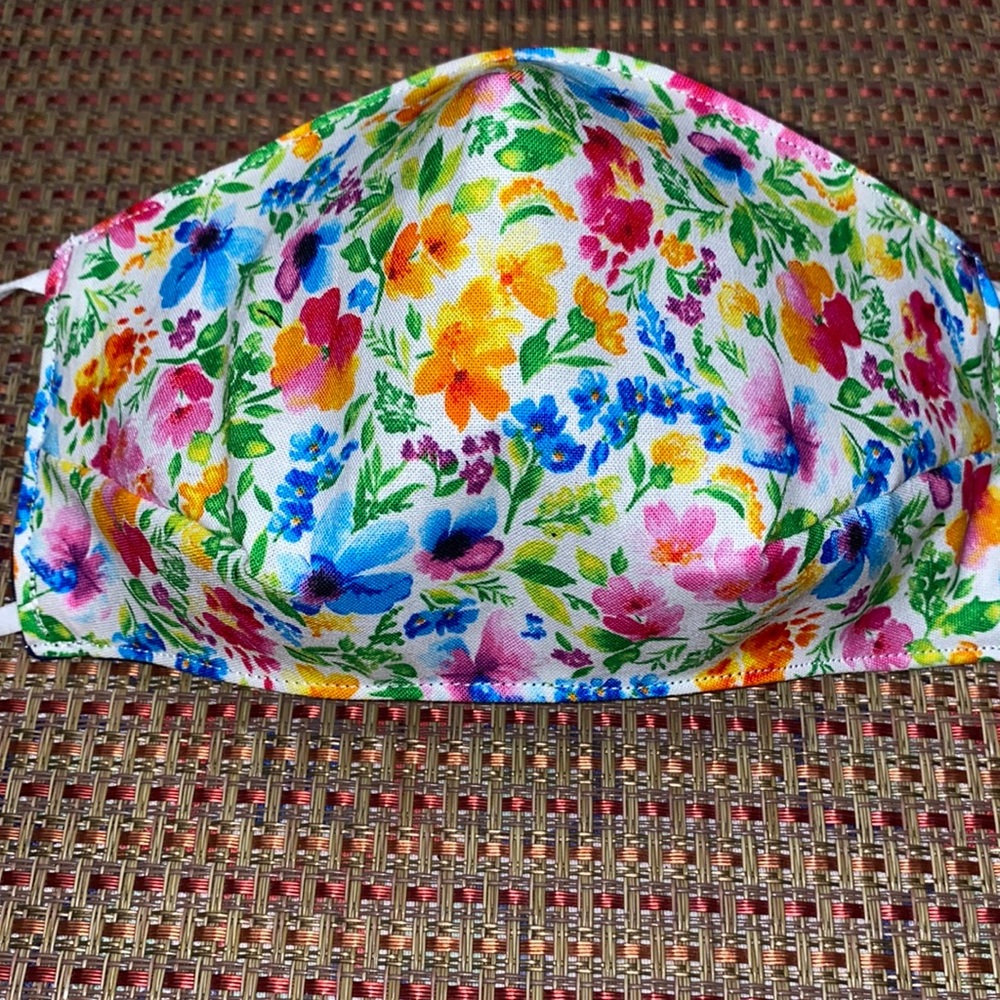 Beautiful Spring Flower Print Face Mask